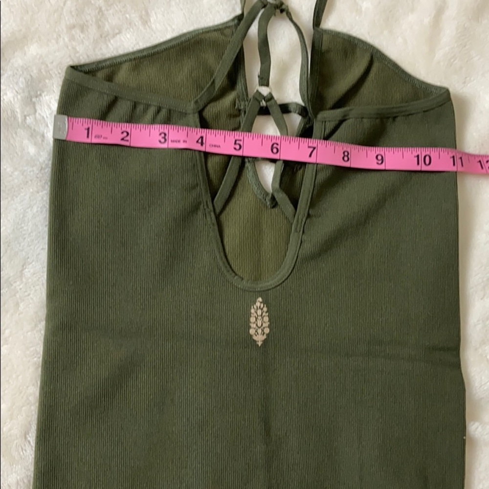 NWOT green free people one piece size m/l - Picture 6 of 8